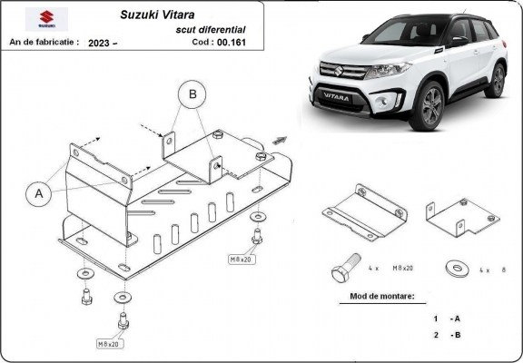 Motor Beschermplaat voor Suzuki Vitara - promotie pakket