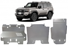 Motor Beschermplaat voor Toyota Land Cruiser - promotie pakket aluminium