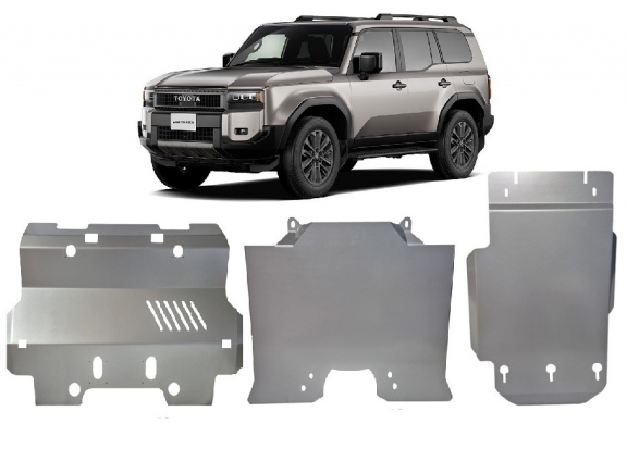 Motor Beschermplaat voor Toyota Land Cruiser - promotie pakket aluminium