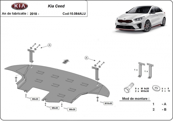 Aluminium Motor Beschermplaat voor Kia C eed