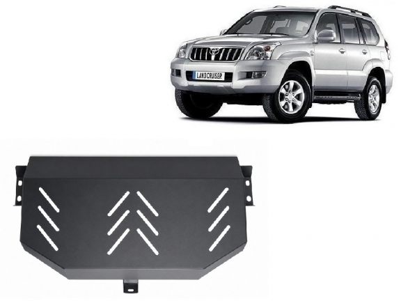 Brandstoftank Beschermplaat voor Toyota Land Cruiser J120 - alleen voor 3-deurs model 
