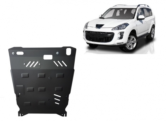 Motor, Versnellingsbak en Radiator Beschermplaat voor Peugeot 4007
