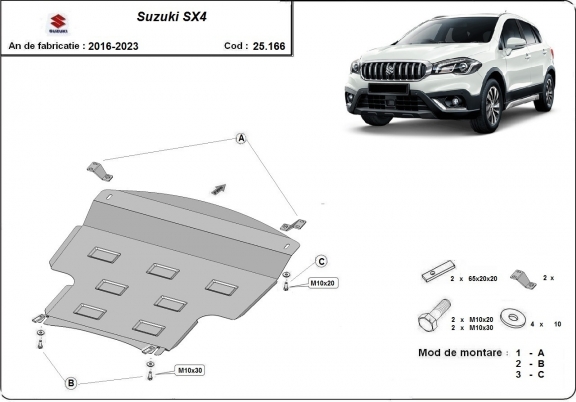 Motor en Versnellingsbak Beschermplaat voor Suzuki SX4