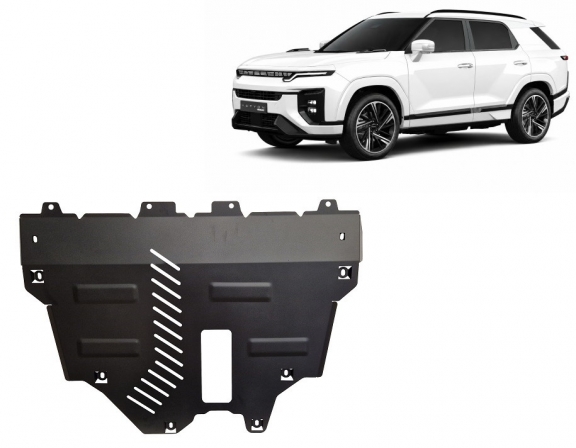 Motor en Radiator Beschermplaat voor KGM Actyon