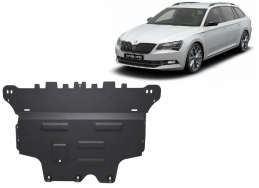 Motor, Versnellingsbak en Radiator Beschermplaat voor Skoda Superb 