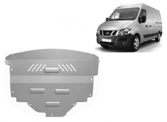Motor en Versnellingsbak Beschermplaat voor Nissan NV400 - Aluminium
