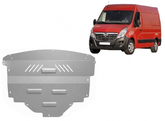 Motor en Versnellingsbak Beschermplaat voor Opel Movano - Aluminium