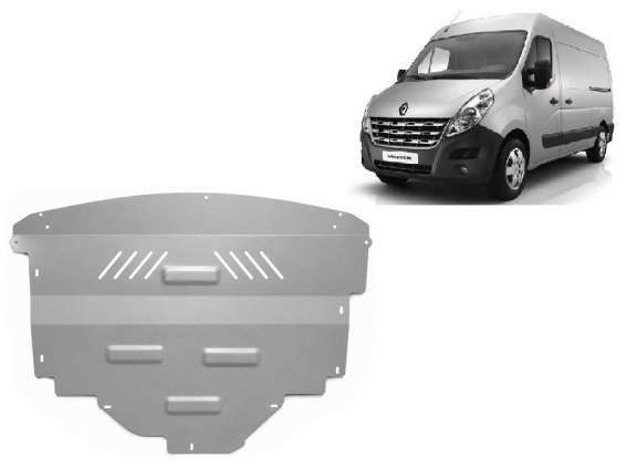 Motor en Versnellingsbak Beschermplaat voor Renault Master - Aluminium
