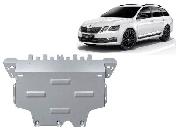 Aluminium Motor en Versnellingsbak Beschermplaat voor Skoda Octavia 3