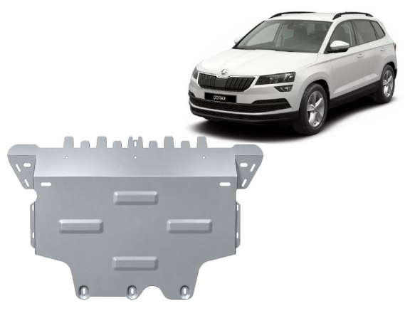 Aluminium Motor, Versnellingsbak en Radiator Beschermplaat voor Skoda Karoq