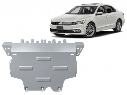 Aluminium Motor, Versnellingsbak en Radiator Beschermplaat voor VW Passat Alltrack
