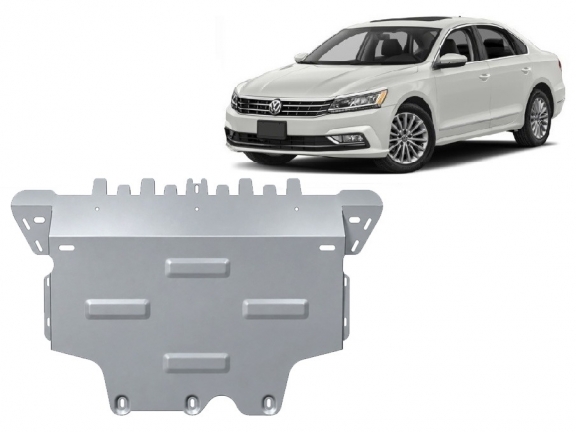 Aluminium Motor, Versnellingsbak en Radiator Beschermplaat voor VW Passat Alltrack