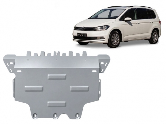 Aluminium Motor, Versnellingsbak en Radiator Beschermplaat voor VW Touran