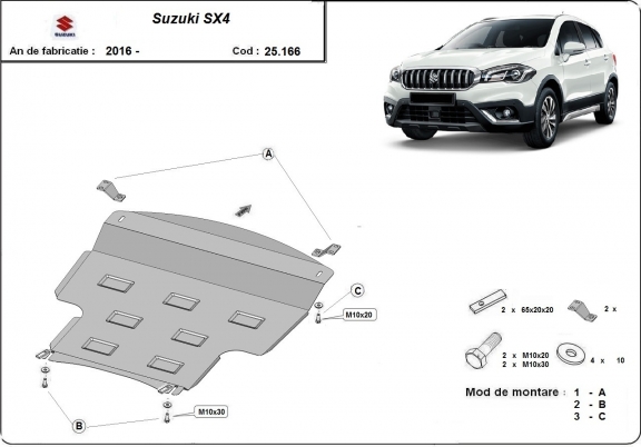 Motor en Versnellingsbak Beschermplaat voor Suzuki SX4