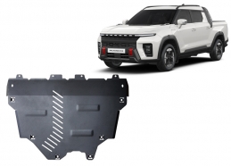Motor en Radiator Beschermplaat voor KGM Musso EV 