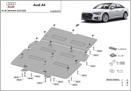 Motor en Radiator Beschermplaat voor Audi A6