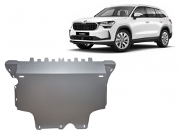Aluminium Motor, Versnellingsbak en Radiator Beschermplaat voor Skoda Kodiaq Hybrid