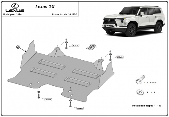Motor Beschermplaat voor Lexus GX 