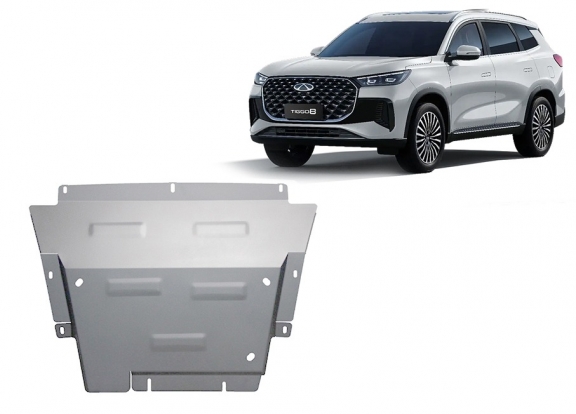 Motor, Versnellingsbak en Radiator  aluminium Beschermplaat voor Chery Tiggo 8