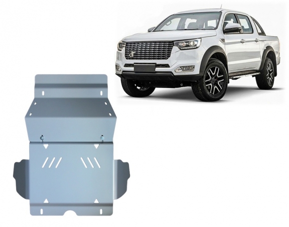 Motor  Beschermplaat voor DR PK8 - Aluminium