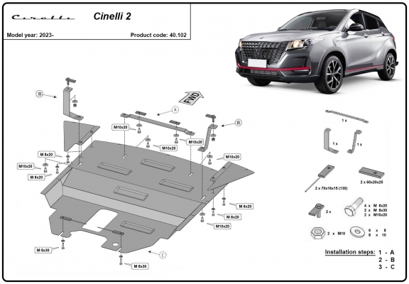 Motor Beschermplaat voor Cirelli 2