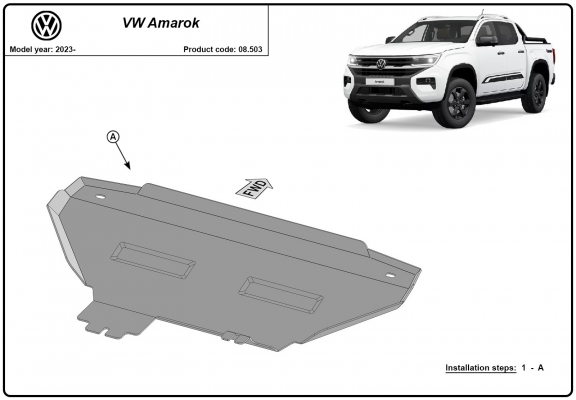 Radiator Beschermplaat voor Volkswagen Amarok 2 