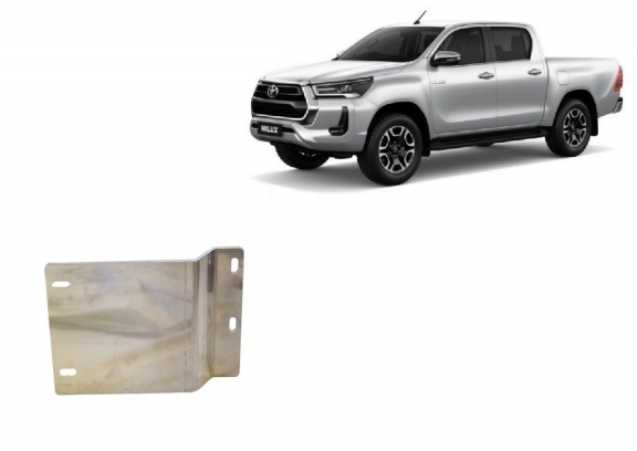 DPF sensoren  aluminium Beschermplaat voor Toyota Hilux
