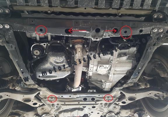 Motor, Versnellingsbak en Radiator Beschermplaat voor Toyota RAV 4