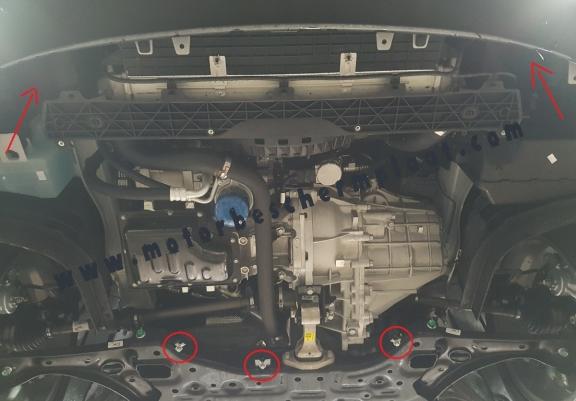 Motor, Versnellingsbak en Radiator Beschermplaat voor Hyundai I30