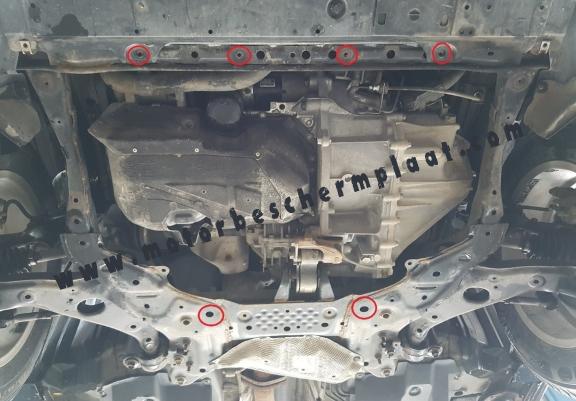 Motor, Versnellingsbak en Radiator Beschermplaat voor Mazda Atenza