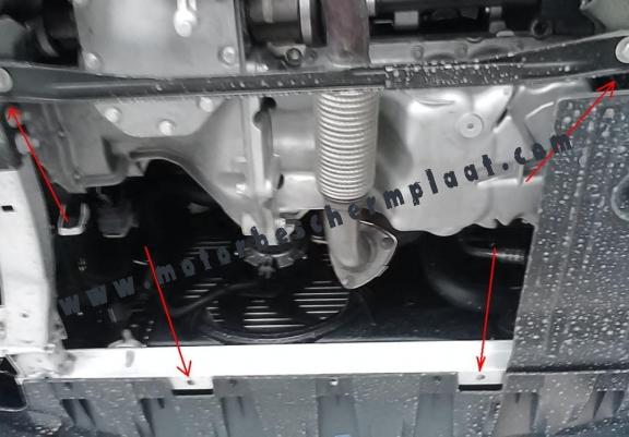 Motor en Versnellingsbak Beschermplaat voor Opel Corsa E