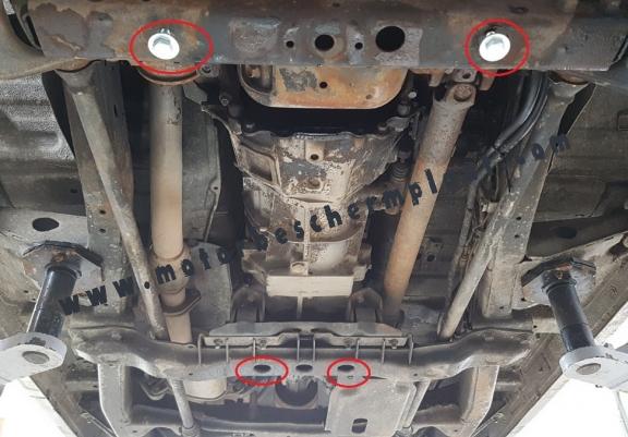 Versnellingsbak Beschermplaat voor Mitsubishi Pajero 3 (V60, V70)