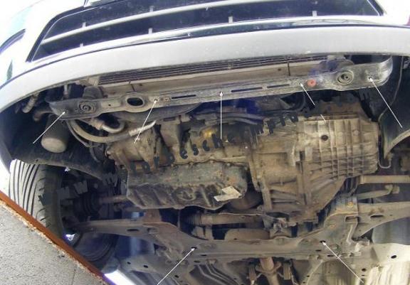 Motor, Versnellingsbak en Radiator Beschermplaat voor Ford Focus 1