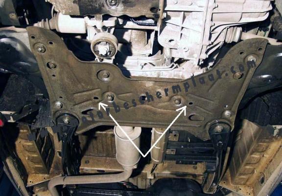 Motor, Versnellingsbak en Radiator Beschermplaat voor Renault Trafic (2011-2014)