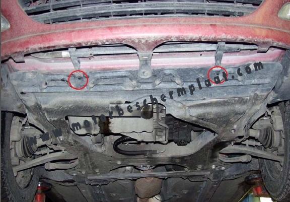 Motor, Versnellingsbak en Radiator Beschermplaat voor Peugeot 406