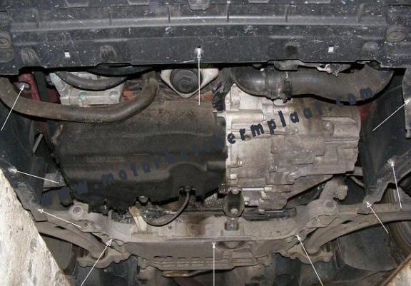 Motor, Versnellingsbak en Radiator Beschermplaat voor VW Passat B7