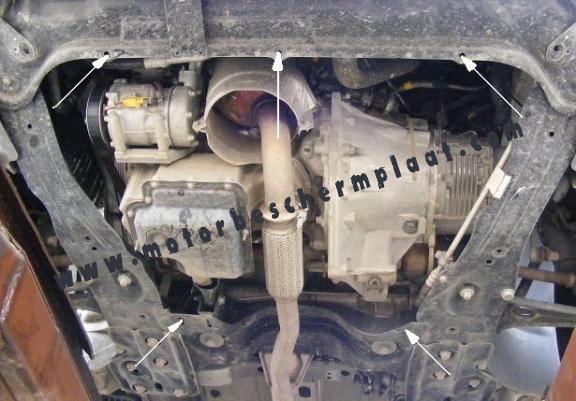 Motor, Versnellingsbak en Radiator Beschermplaat voor Peugeot Expert
