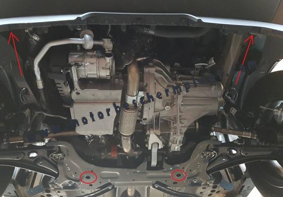 Motor, Versnellingsbak en Radiator Beschermplaat voor Ford EcoSport