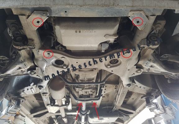 Motor, Versnellingsbak en Radiator Beschermplaat voor Mercedes Viano W639 - 2.2 D 4x2