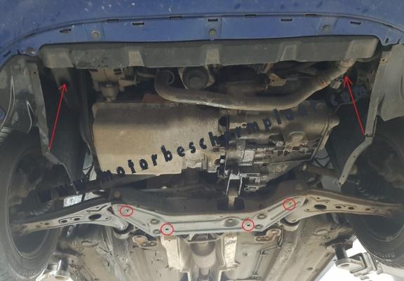 Motor, Versnellingsbak en Radiator Beschermplaat voor Seat Cordoba Diesel