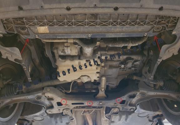 Motor en Versnellingsbak Beschermplaat voor VW Taigo