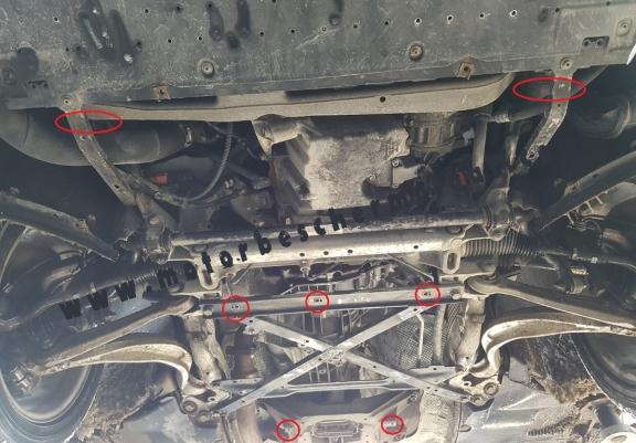 Motor en Radiator Beschermplaat voor Audi A5, diesel