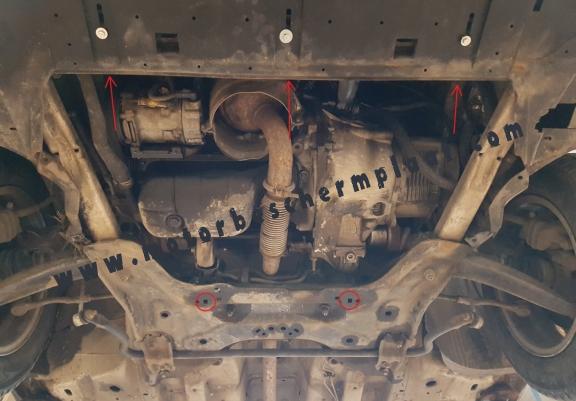 Motor, Versnellingsbak en Radiator Beschermplaat voor Citroen C4 Picasso