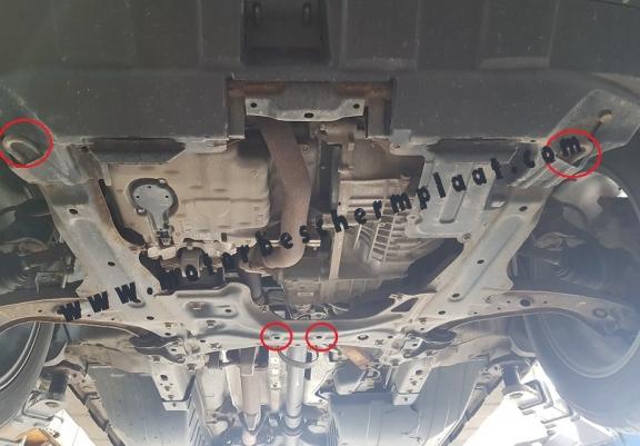 Motor, Versnellingsbak en Radiator Beschermplaat voor Honda CR-V