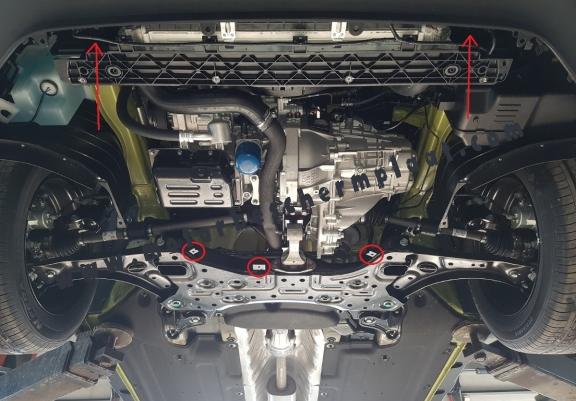Motor en Versnellingsbak Beschermplaat voor Hyundai Kona
