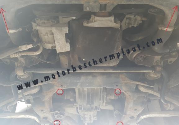 Versnellingsbak Beschermplaat voor Audi A4  B7 - manuelle