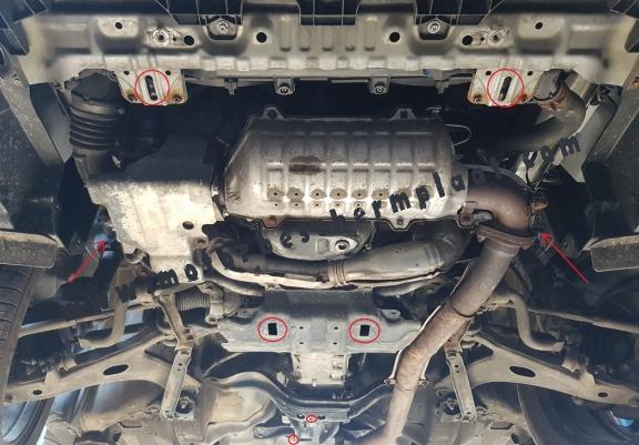 Versnellingsbak Beschermplaat voor Subaru XV - manuelle