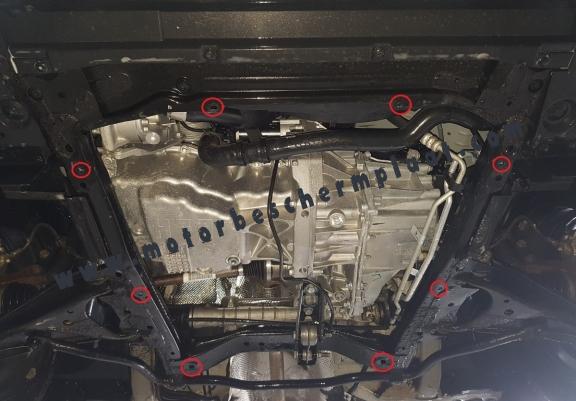 Aluminium Motor, Versnellingsbak en Radiator Beschermplaat voor DACIA DOKKER