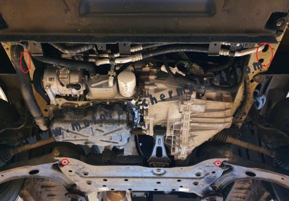 Motor en Versnellingsbak Beschermplaat voor Ford Transit Custom - FWD 