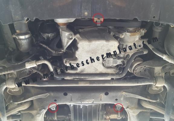 Motor en Radiator Beschermplaat voor Audi A4  B6